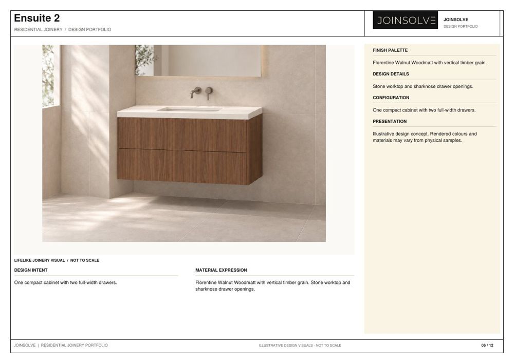 Portfolio sheet 06: Ensuite 2