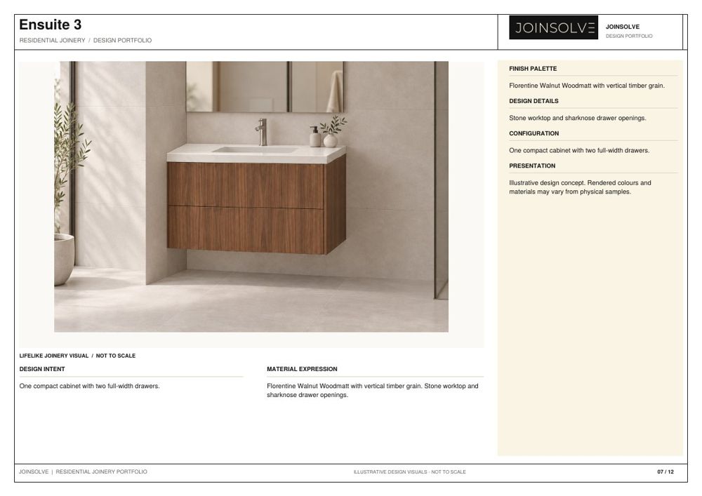 Portfolio sheet 07: Ensuite 3